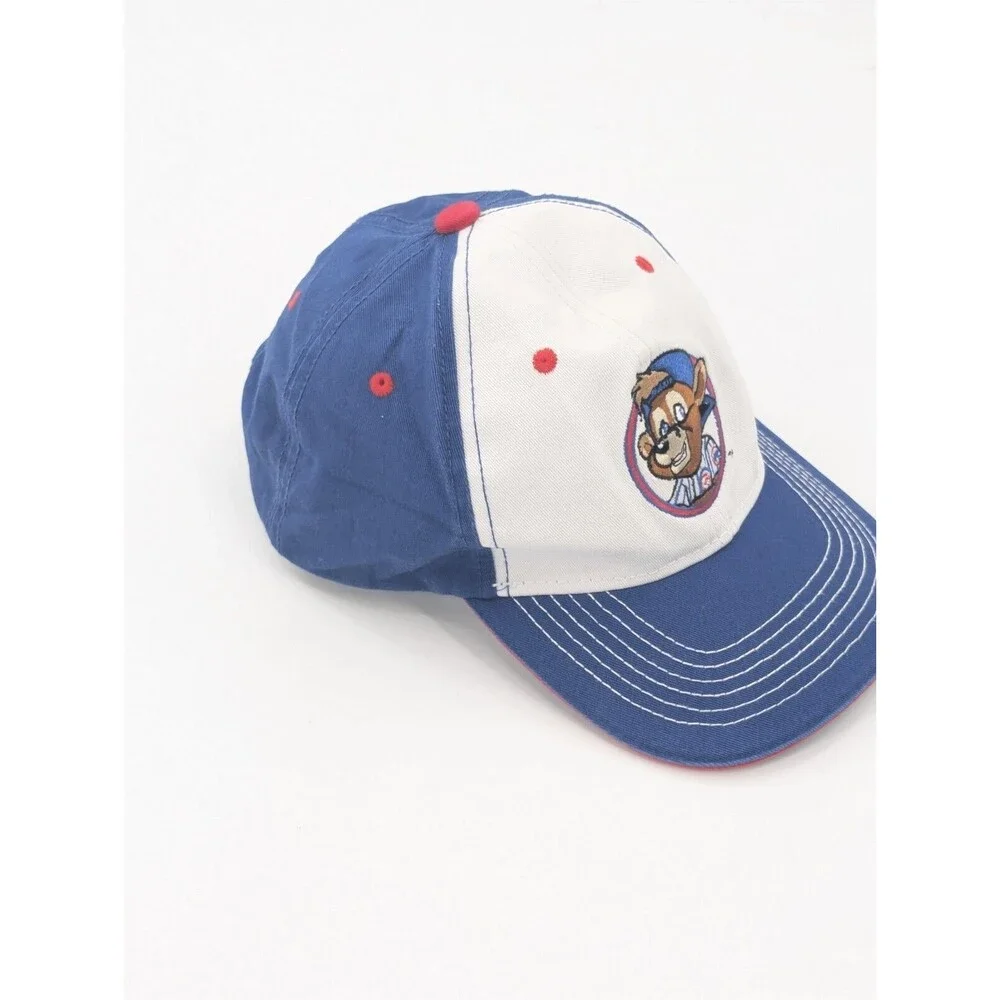 Melonwear Chicago Cubs Mascot Cubby Baseball Logo Fitted Hat Cap Clarks Crew OS